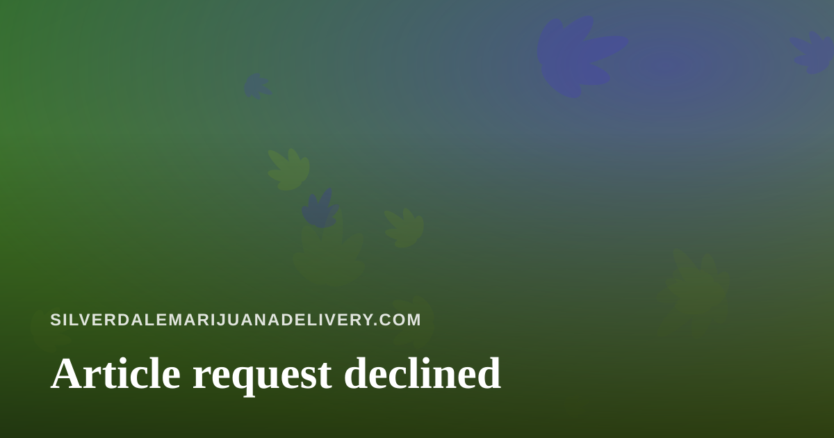Article request declined