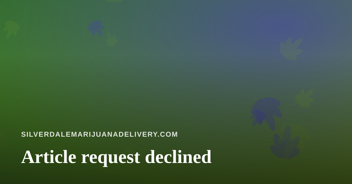 Article request declined